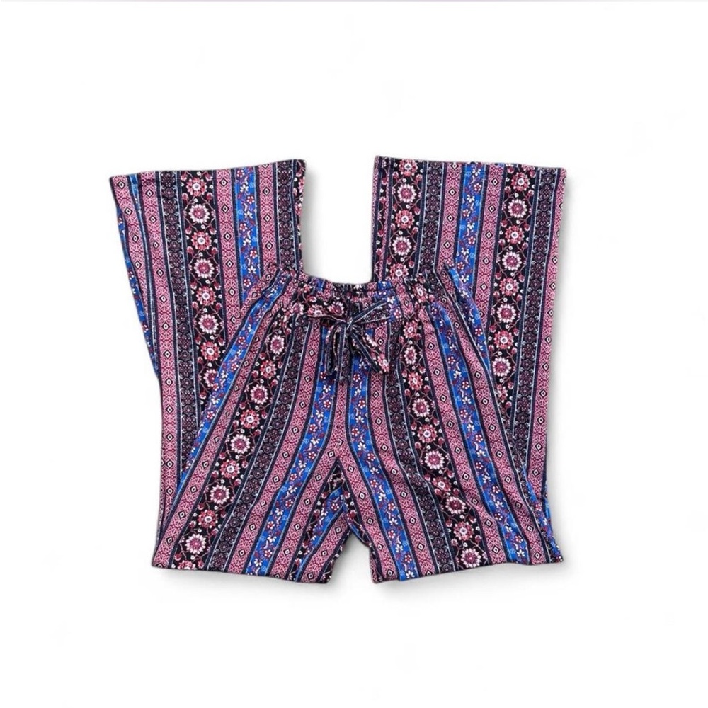 Joe Benbasset multicolored pattered flare pants women’s small